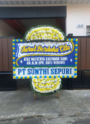 Papan Bunga Duka di Tapos